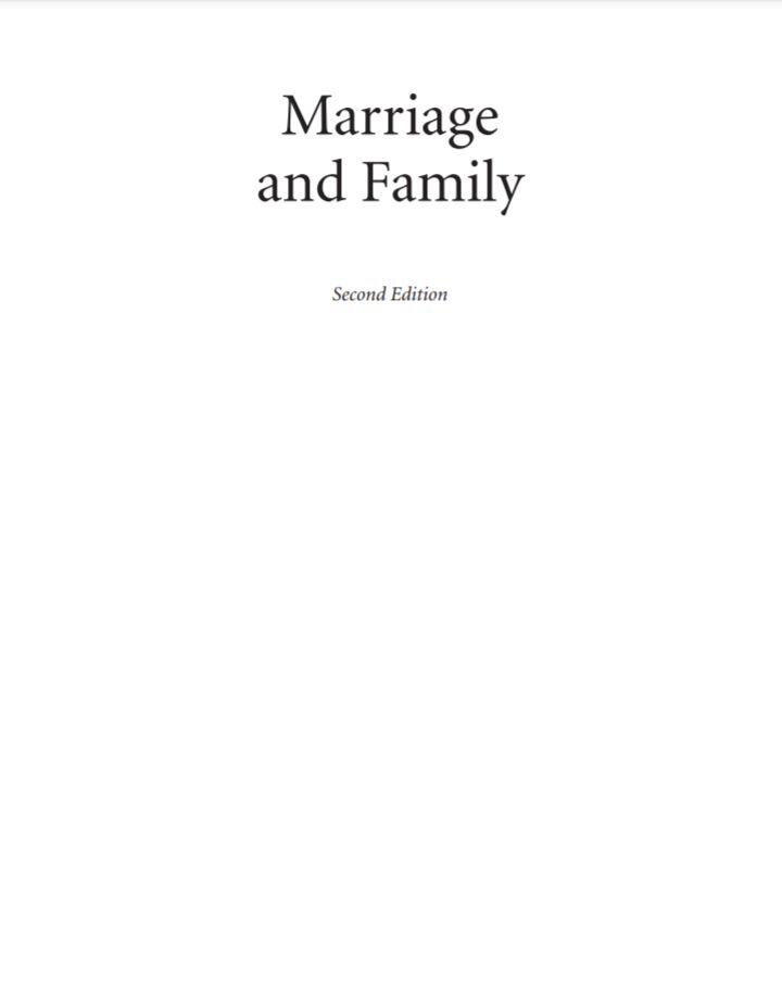 Marriage and Family A Christian Perspective